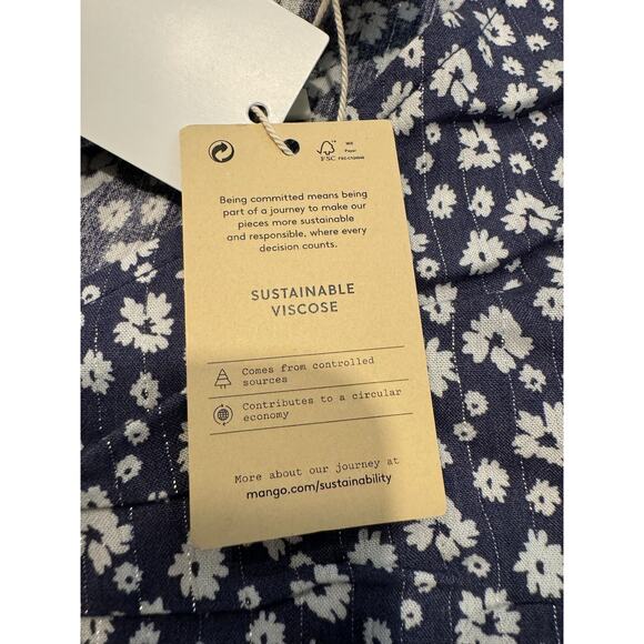 Mango Floral Print Flowy Dress Size XS - Picture 6 of 16